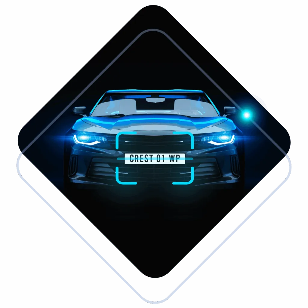 Crestpac LPR camera for automatic licence plate recognition at South African parkade entry